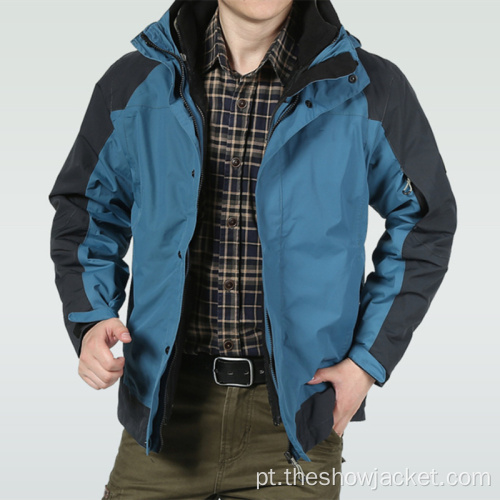 Jaqueta corta-vento de inverno customizada para fábrica masculina